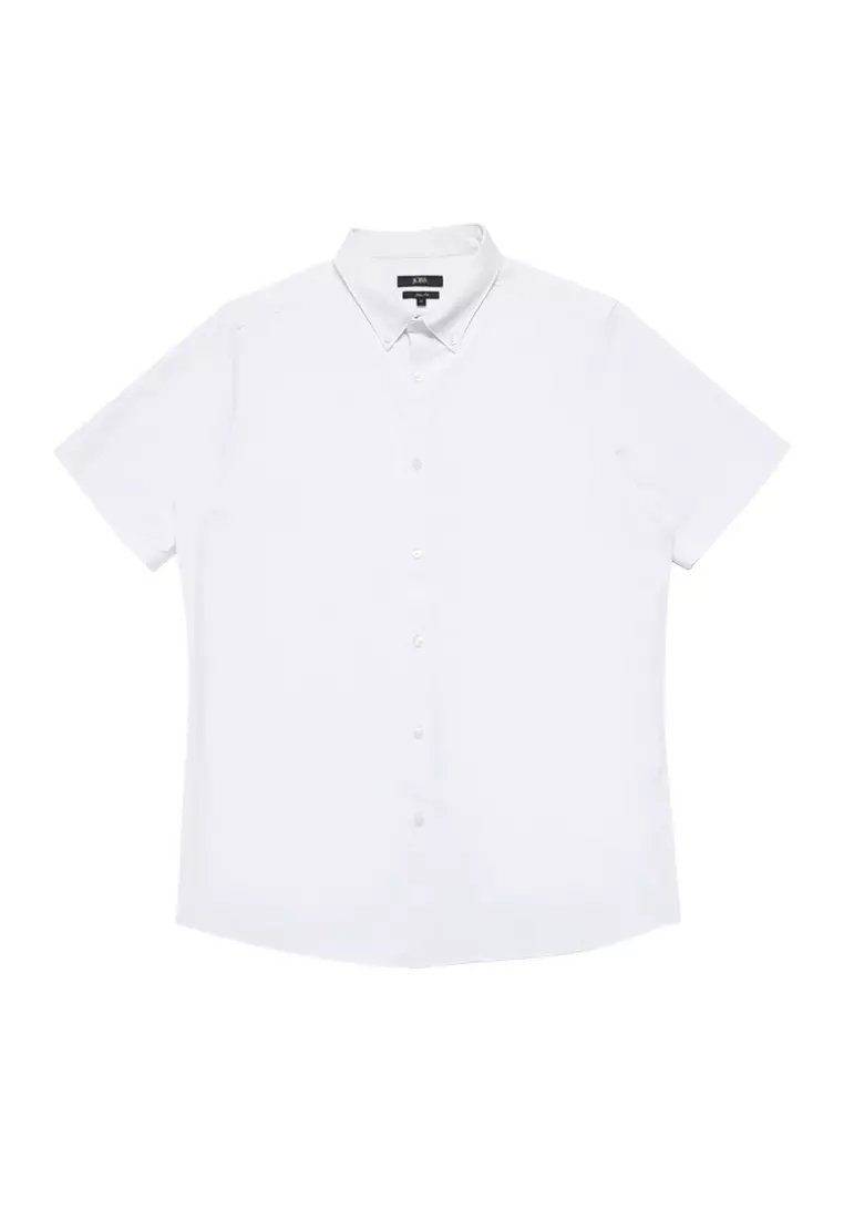 Jobb Elton Kemeja Pria Lengan Pendek Slim Fit Putih