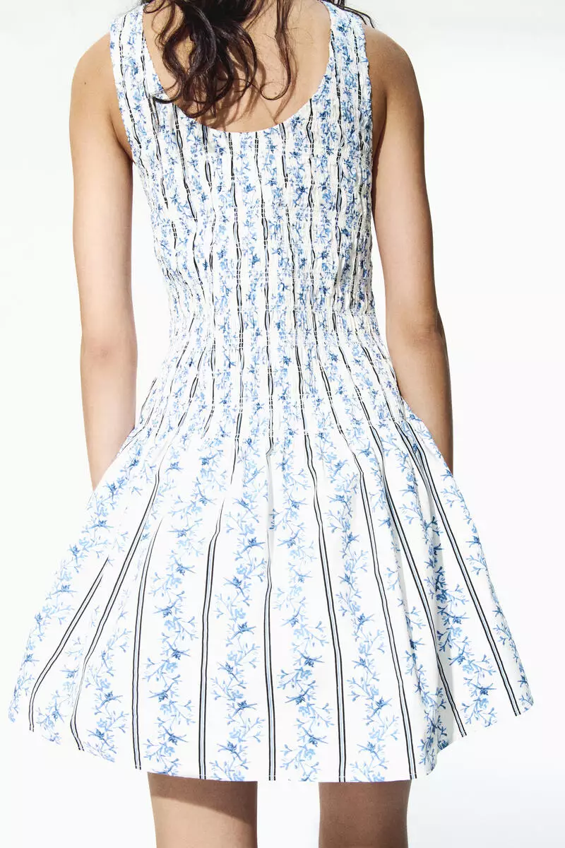 Smocked cotton dress
