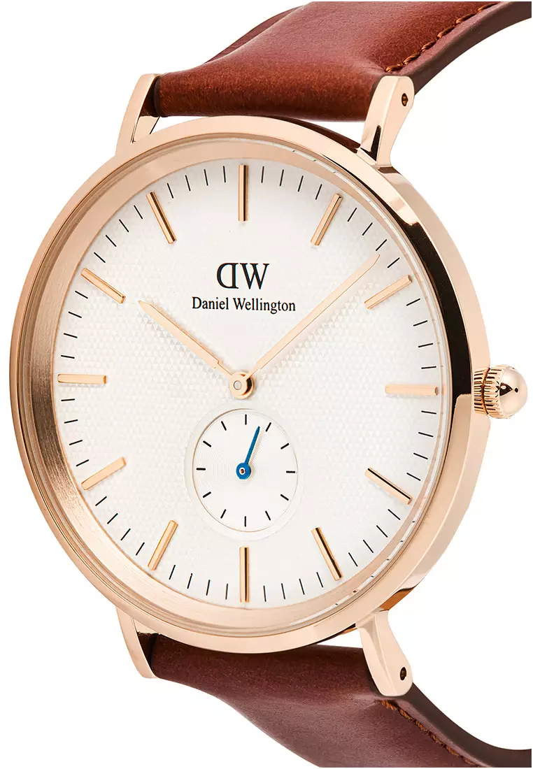 Classic 40mm Multi-Eye St Mawes Off-White Silver Sunray Rose Gold Men Watch stainless steel Leather strap watch DW Official Authentic Original