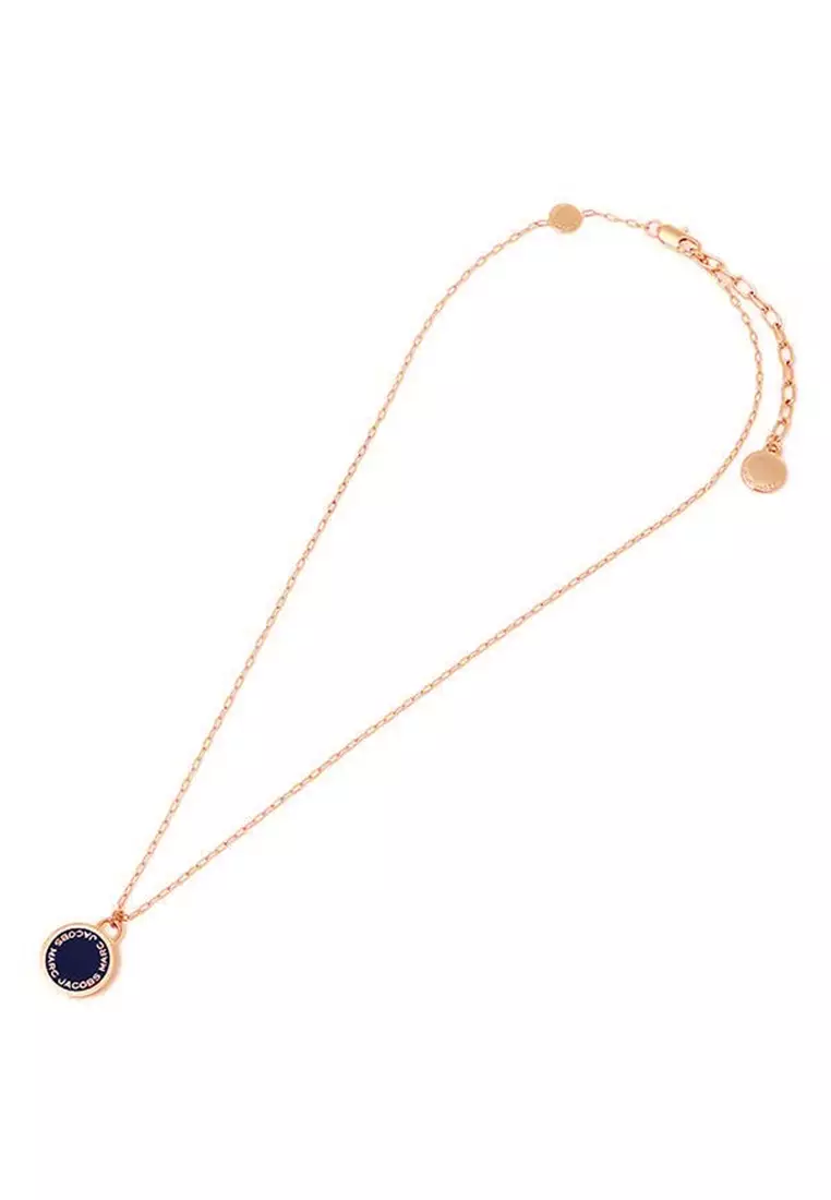 Marc jacobs logo disc necklace sale