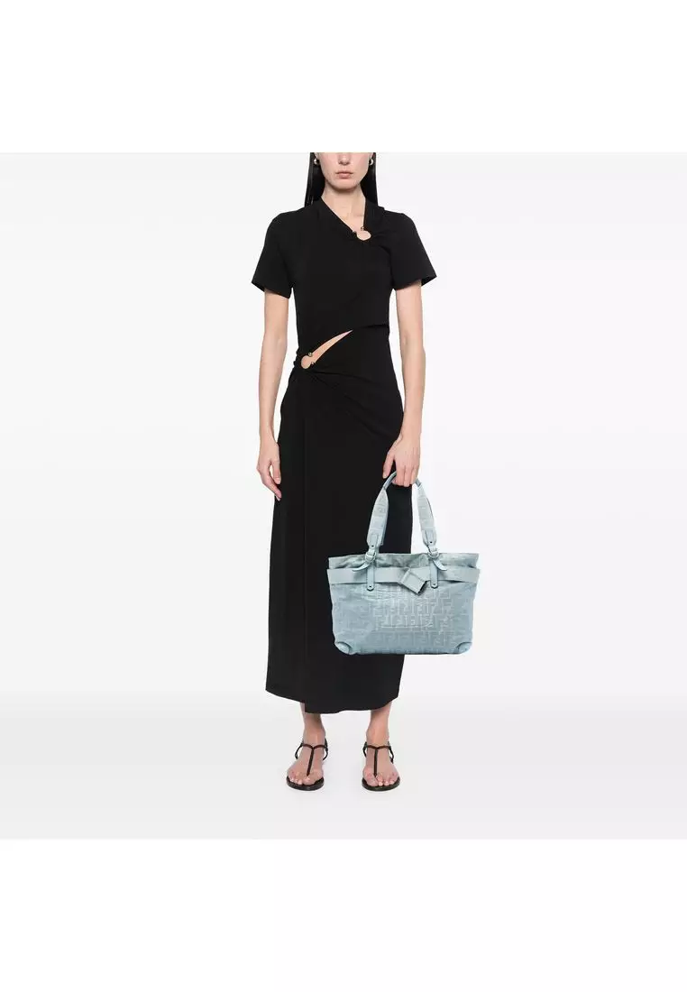 Pre-Loved Fendi Zucca Nylon Zip Code Tote