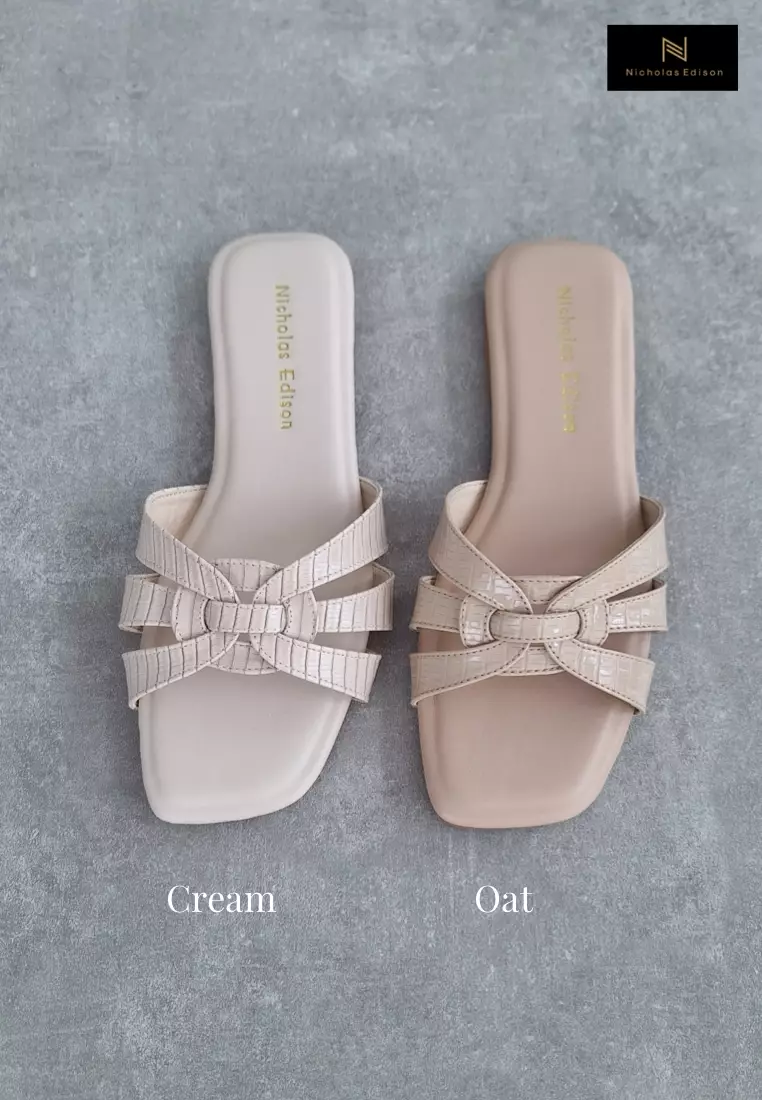 Nicholas Edison Sandal Costa Cream