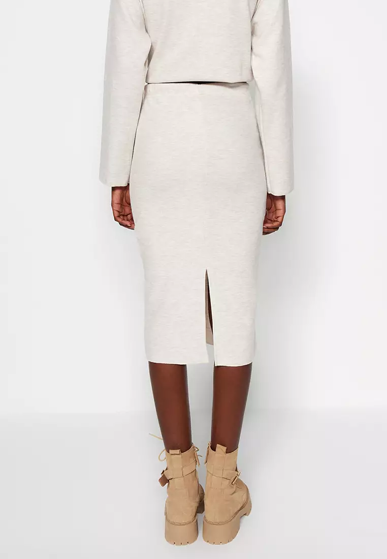 Beige skirts online sale