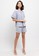 HOPE blue Percy Ruched Cotton Shirt 33CCDAAAFD703DGS_4