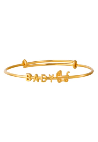 TOMEI gold TOMEI Baby and Stroller Bangle, Yellow Gold 916 (TZ-YG1362B-1C) (5.65g) 17DF4AC5593BCFGS_1