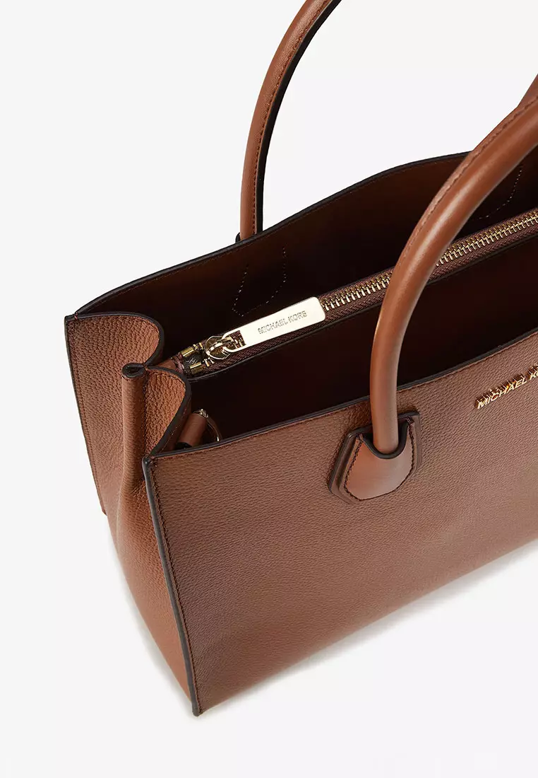 Buy MICHAEL KORS Mercer Large Pebbled Leather Accordion Tote Bag