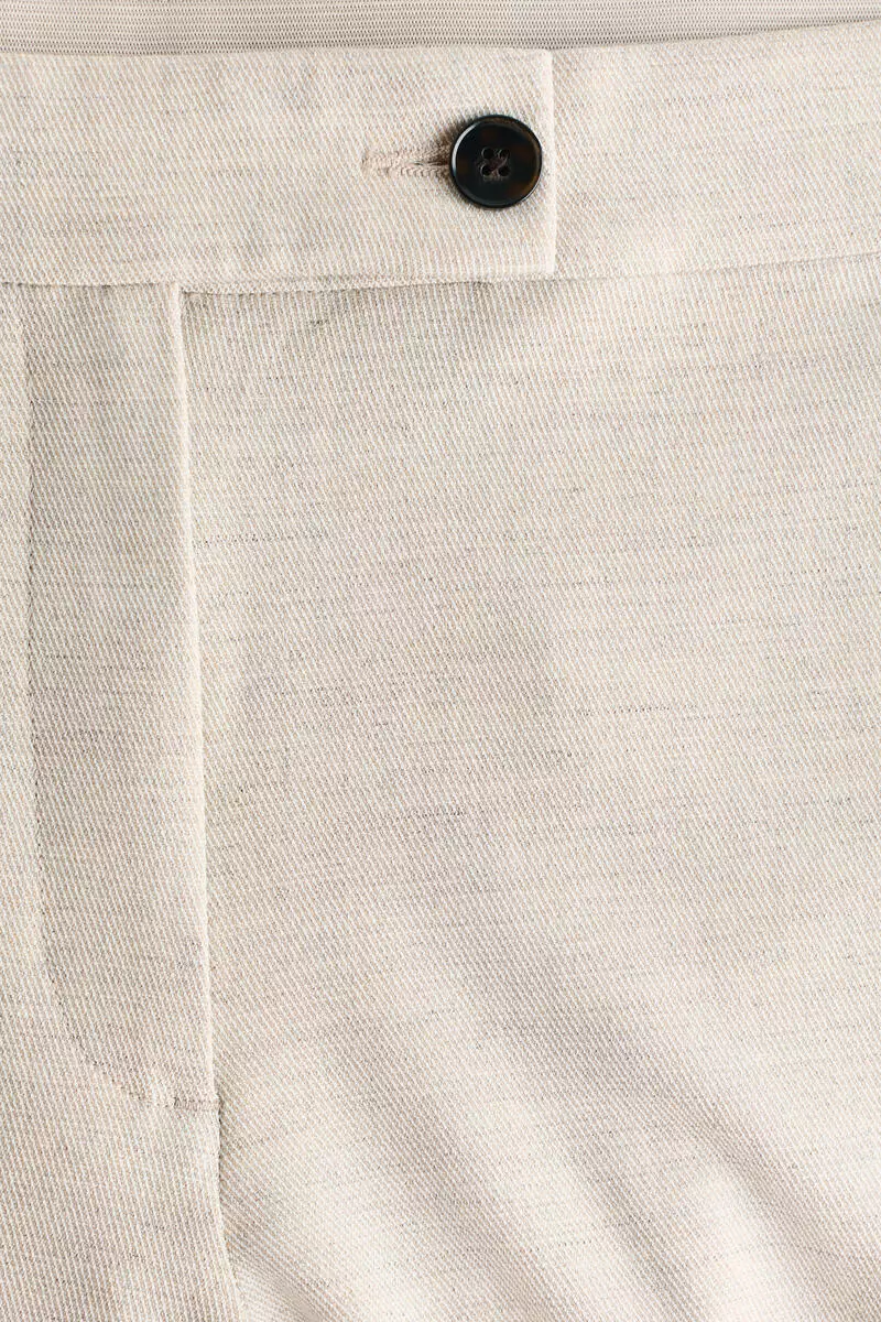 Bootcut ankle-length trousers