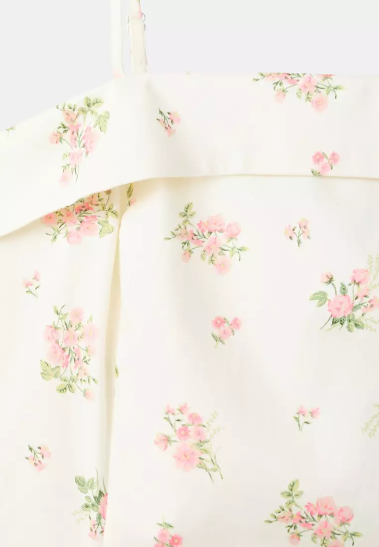 Floral-Print Flared Dress