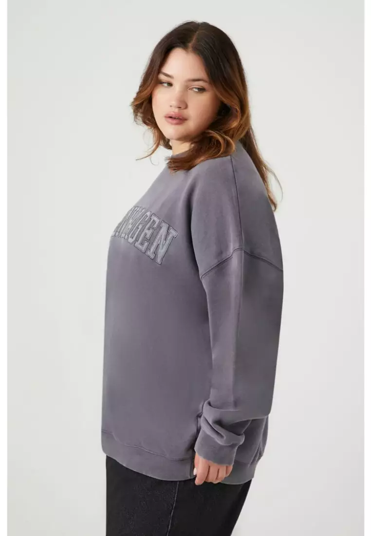 Plus size fleece hotsell pullover