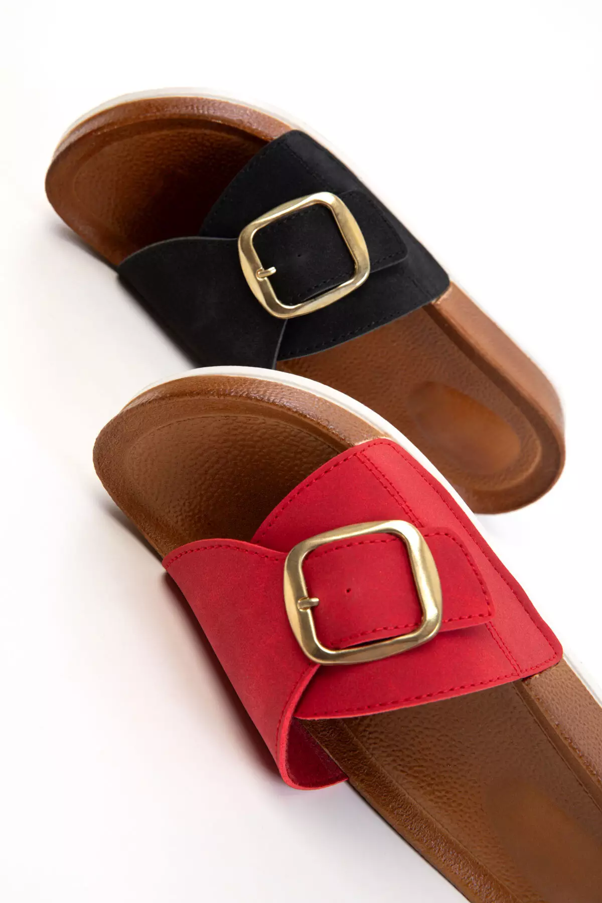 Black Women's Slippers 20734