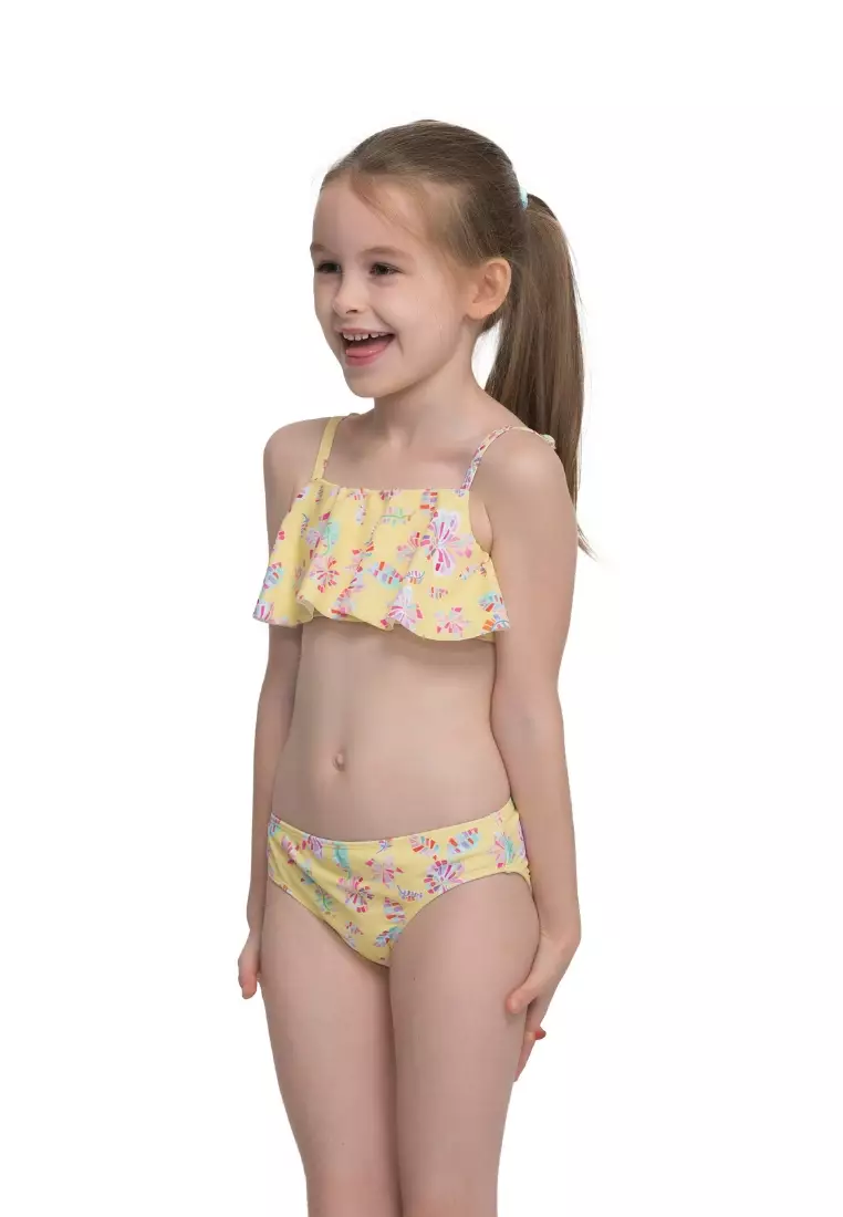 Sunseeker Girl Butterfly Ruffles Bikini Set