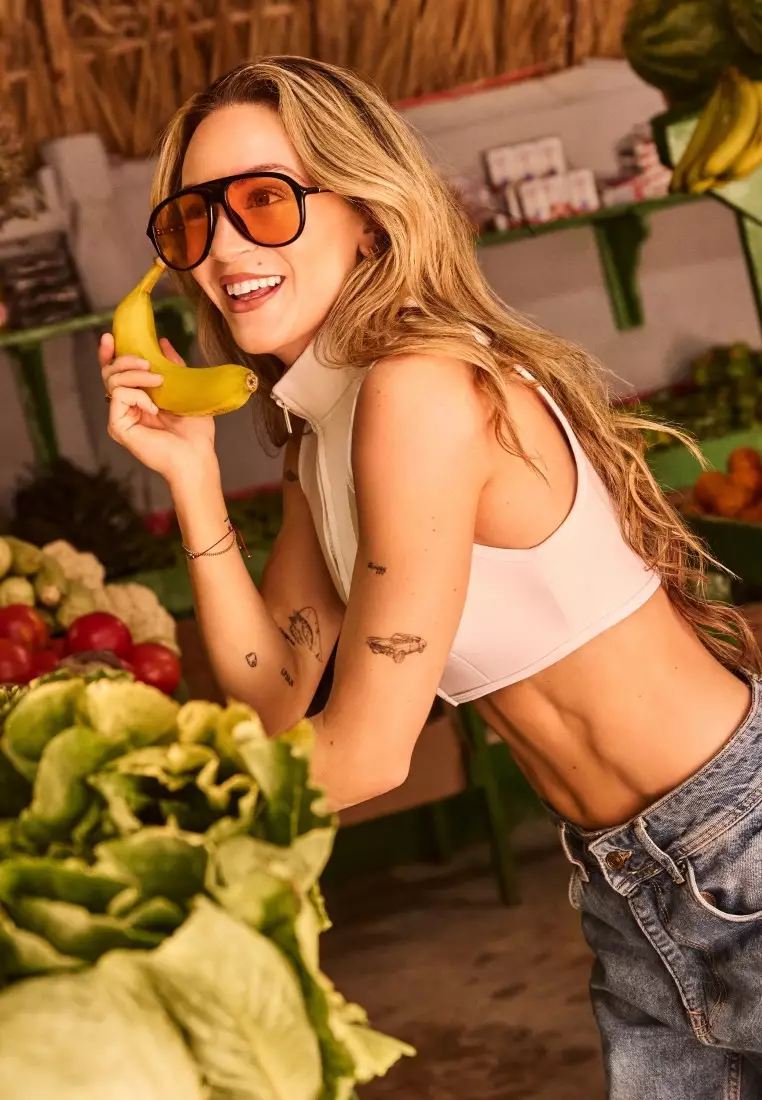 QUAY Chart Topper Sunglasses - Black/Honey