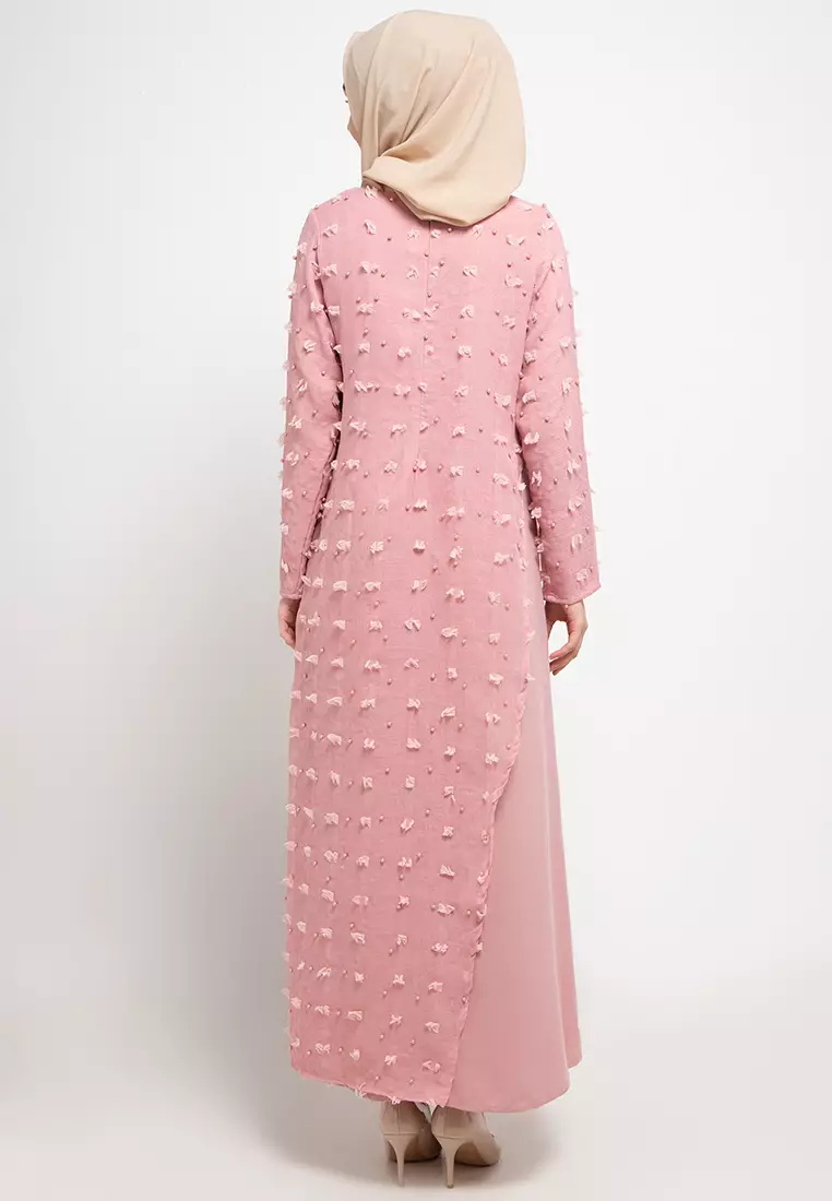Jane Maxi Dress In Dark Pink