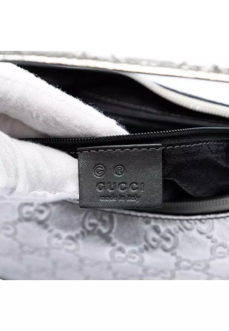 Pre-Loved Gucci Metallic Guccissima Shoulder Bag