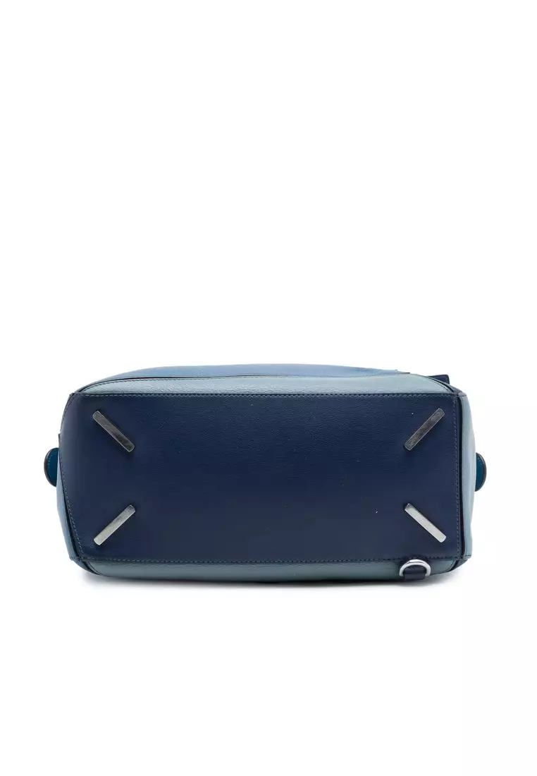 Pre-Loved Loewe Medium Tricolor Calfskin Puzzle Satchel