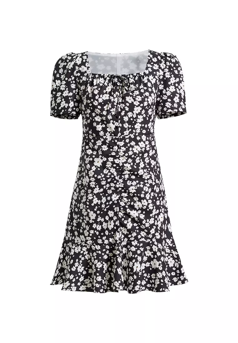 princess polly baby blue dress Rotate Suiting LS Mini Dress Black main image 0