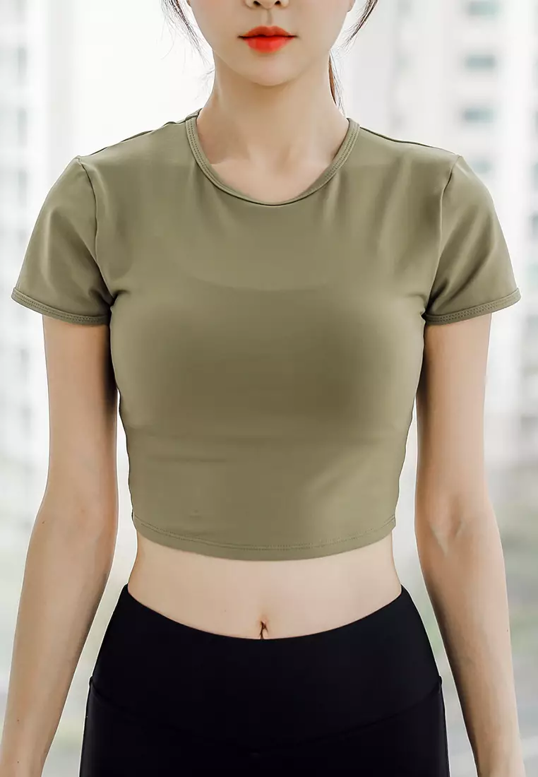 (2PCS) Quick Dry Running Fitness Yoga Dance Set (Tops+Bottoms)