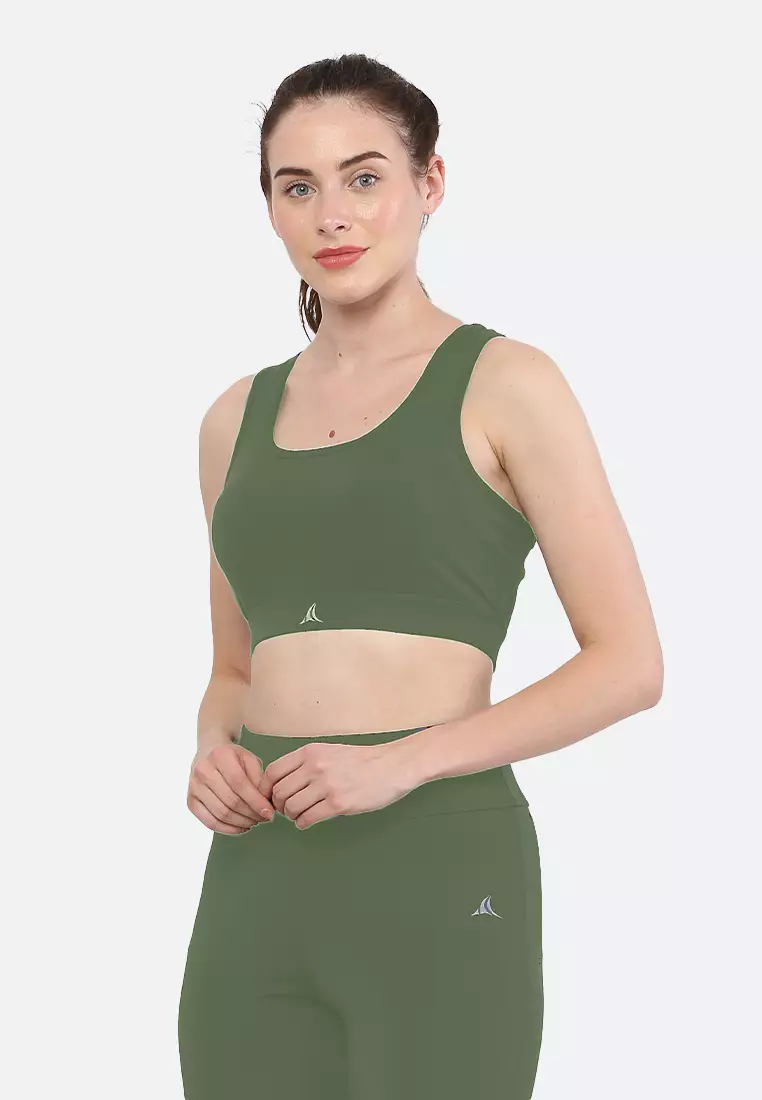 Olive Basic Essential Coord Workout/Running Sports Bra