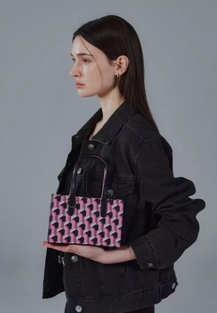 Jual ROSA.K Cabas Monogram Day Tote Pink Black SS Original