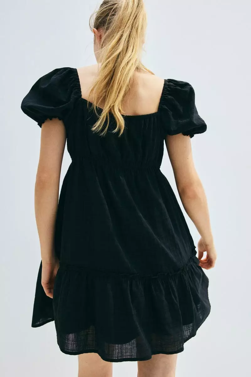 Frill-trimmed dress