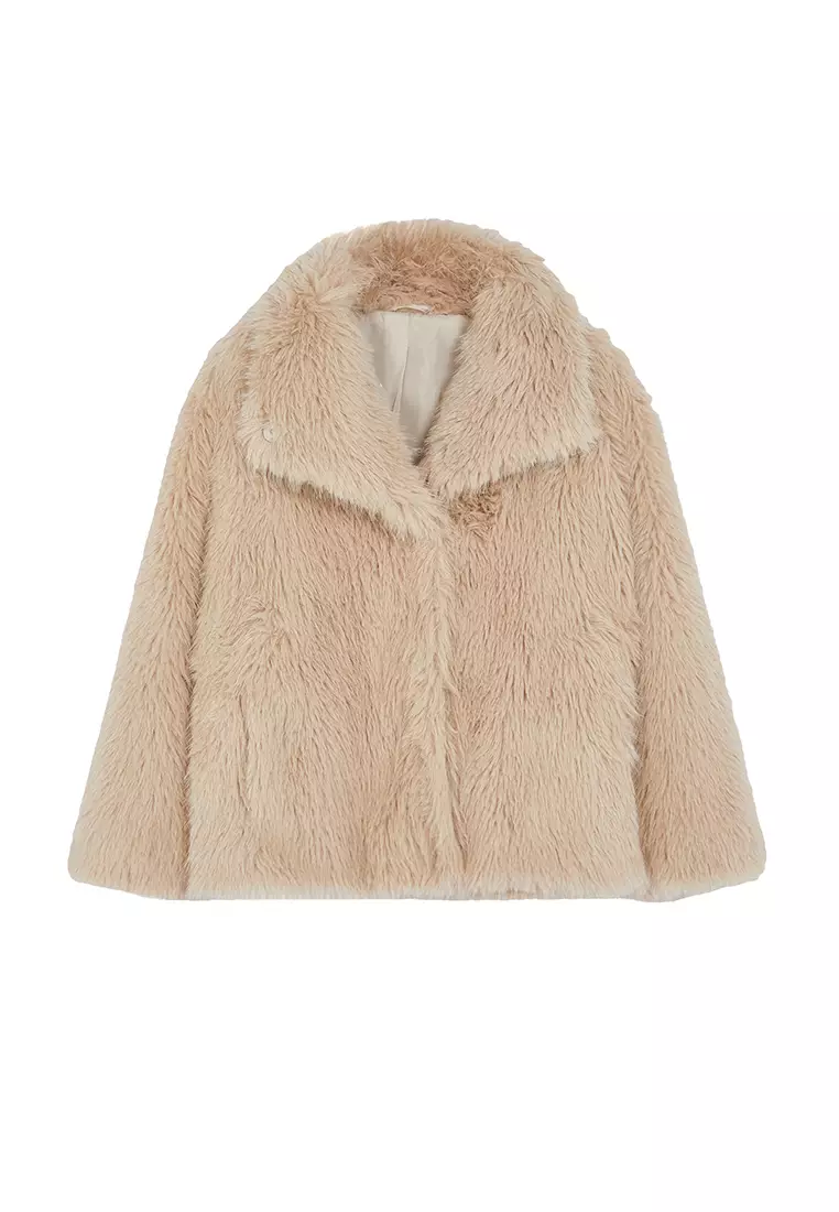 Plus Size Faux Fur Coat