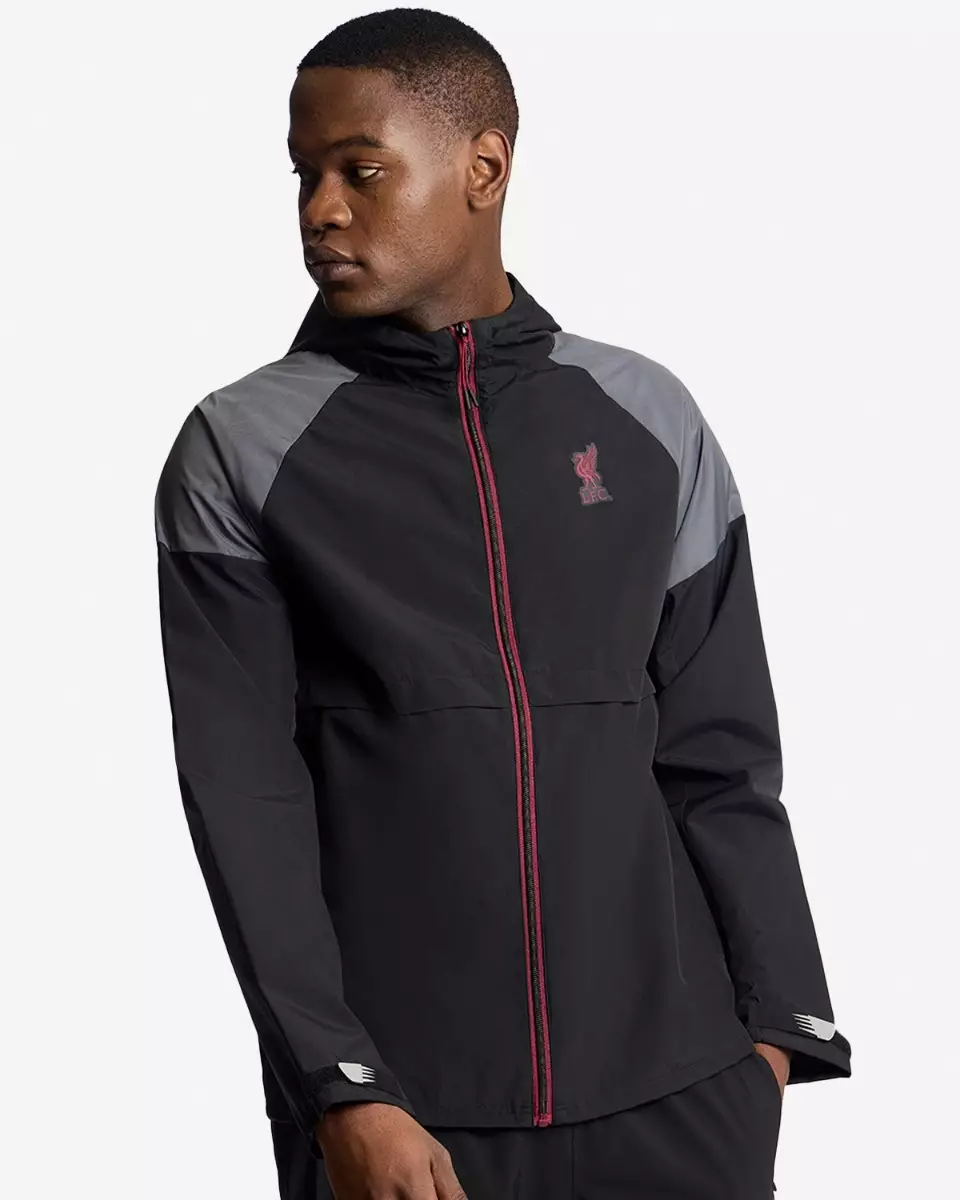 Liverpool FC Funnel Windcheater - Official LFC Jaket Original Pria