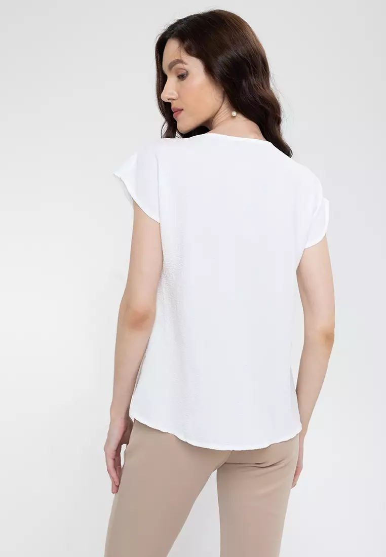 Lyca Continuous Sleeve Tulip Hem Top