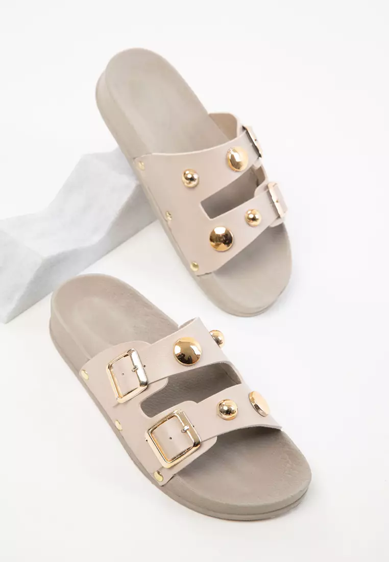 Beige Women's Slippers 20490