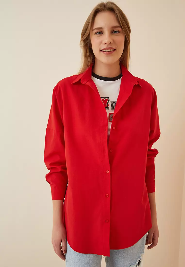 Oversize Long Basic Shirt
