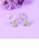 Glamorousky silver 925 Sterling Silver Fashion Cute Bee Geometric Circle Earrings AFB9EACAEF4654GS_3