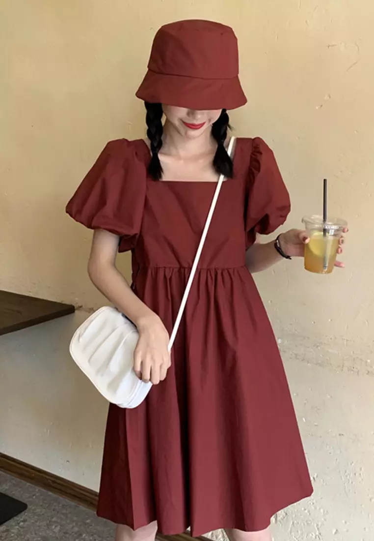 Korean Style Age-Reducing Doll One-Piece Dress A21051335RD