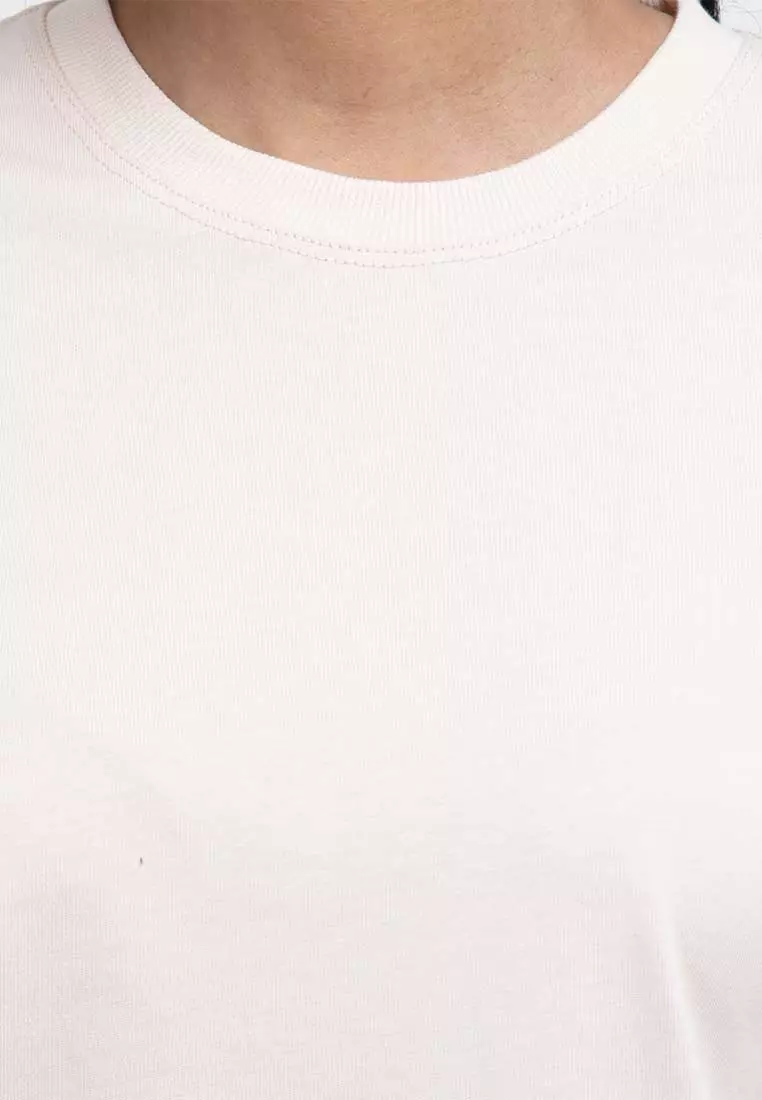 Forest Ladies Premium 100% Cotton Heavy Weight Boxy Cut Crew Neck T Shirt Women | Oversized T Shirt Perempuan - 822323-15Beige
