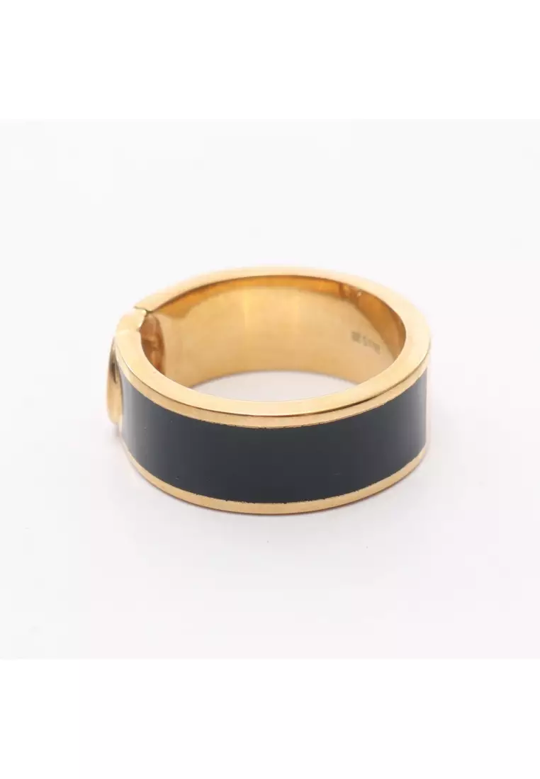 Pre-Loved Fendi F Is fendi ring ring GP gold pink Dark green