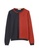 A-IN GIRLS red and navy Retro Color Block Sweater 94F92AA605016EGS_4