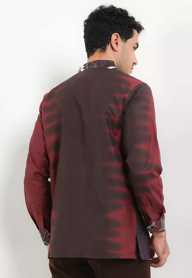 Toba Kemeja Batik Exclusive Premium Pria Casual Modern Lengan Panjang