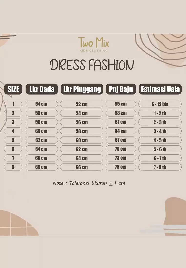 Two Mix Dress Anak Perempuan - Baju Anak Cewek - Girls Dress 1-8 Tahun 4335 - Colour Ungu