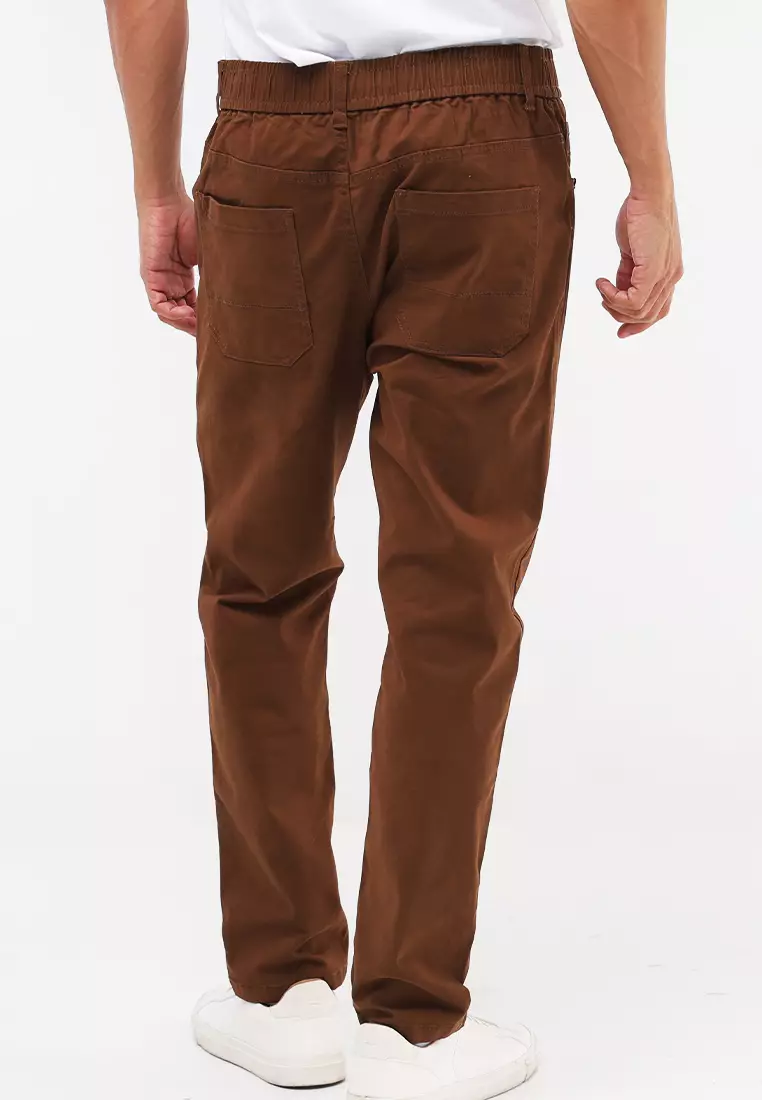 Colored Long Pants Slim Tapered