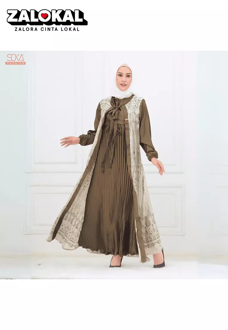 Zalora long dress muslimah clearance