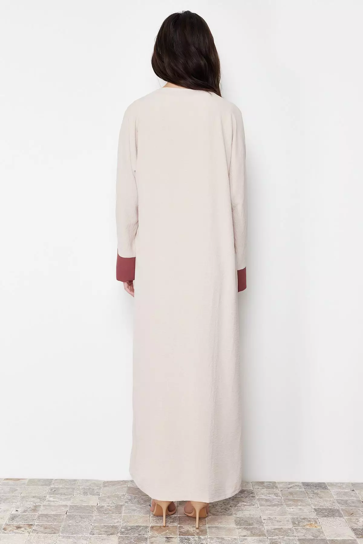 Modest Color Block Abaya 2-Piece Set