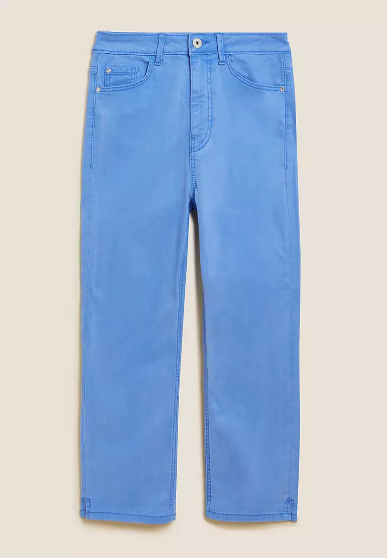 Supersoft High Waisted Skinny Cropped Jeans