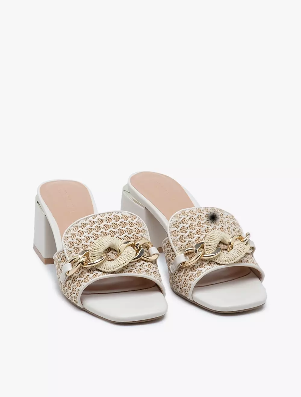 Payless Nine West Womens Mylah Block Heels - White_04