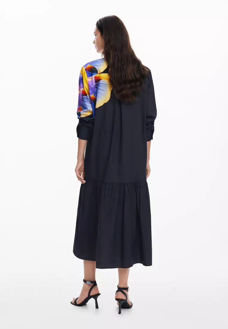 Desigual Woman Floral shirt dress M. Christian Lacroix.