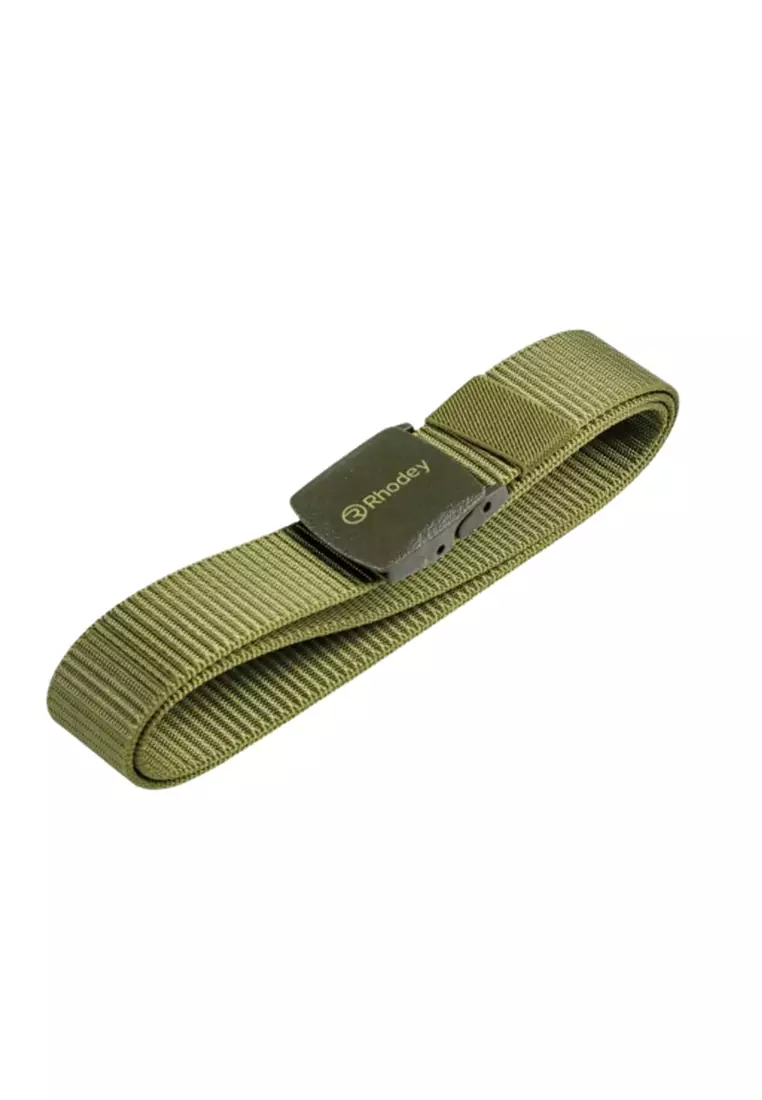 Jhoseph Tali Ikat Pinggang Pria Anti Xray Plastik Automatic Buckle Material Kanvas ORIGINAL - Army Green