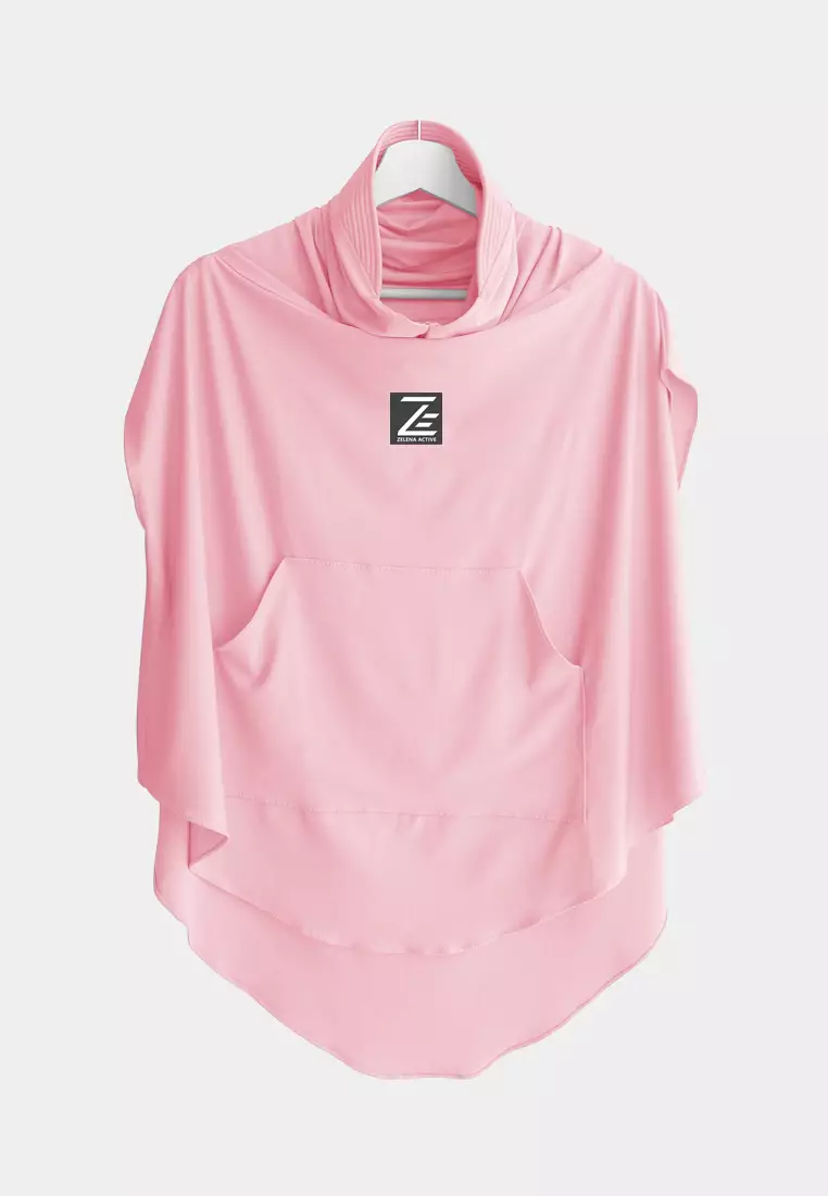 Zelena - Vivian Sport Hijab | Rompi Hijab Vest Olahraga - Pink