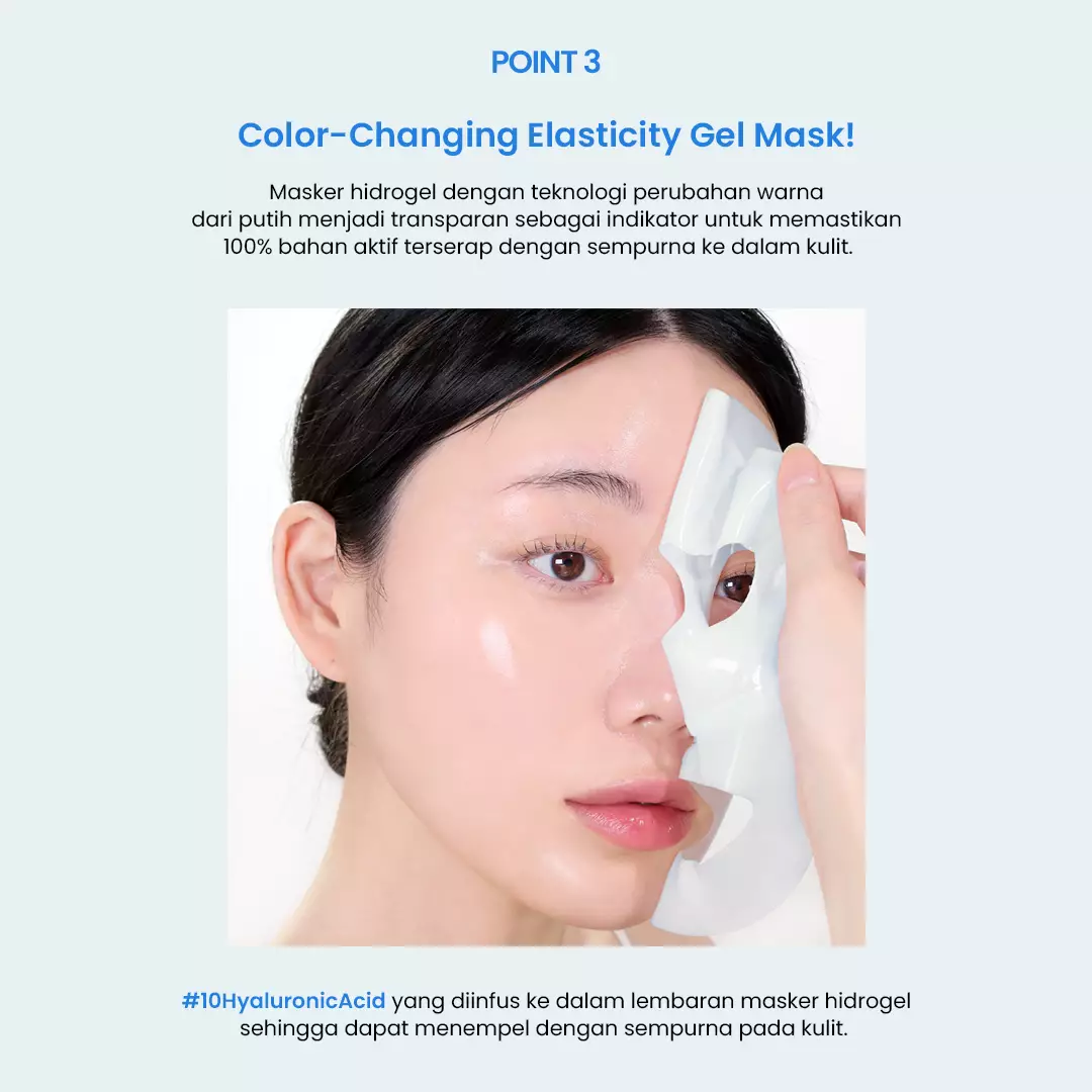 Holika Holika The Real Hyaluronic Gel Mask | Color-Changing Moisture Hydrogel Mask Sheet