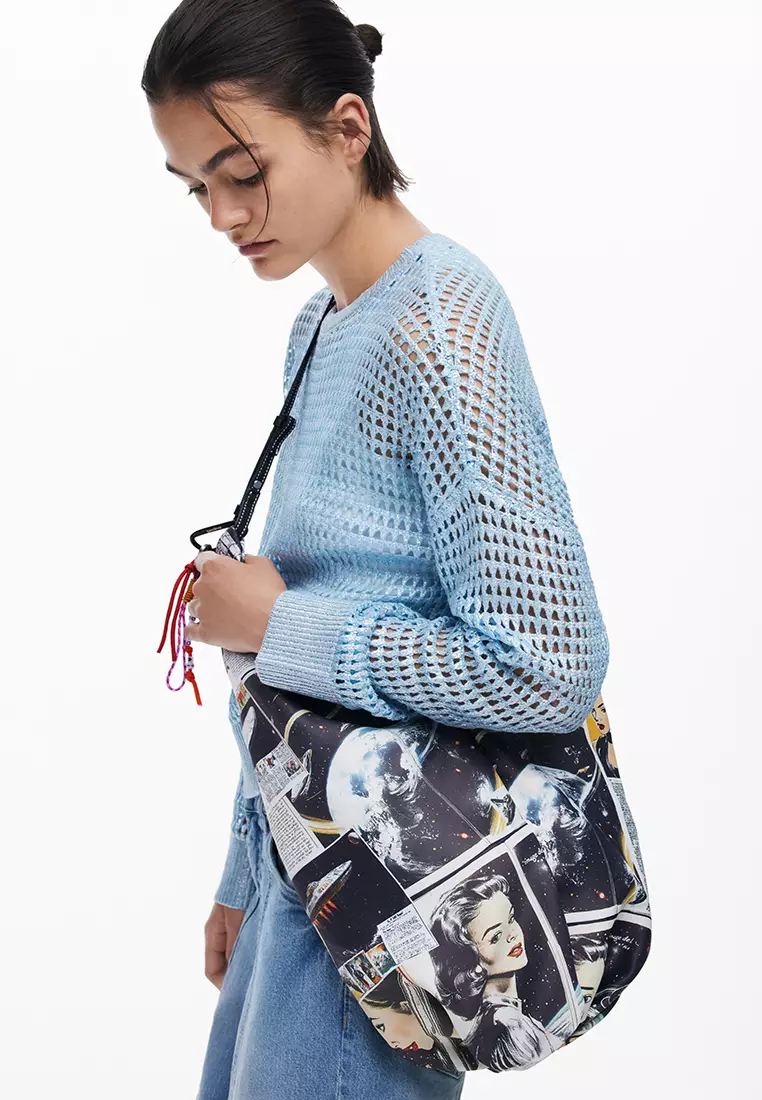 Large space newspaper shopper bag