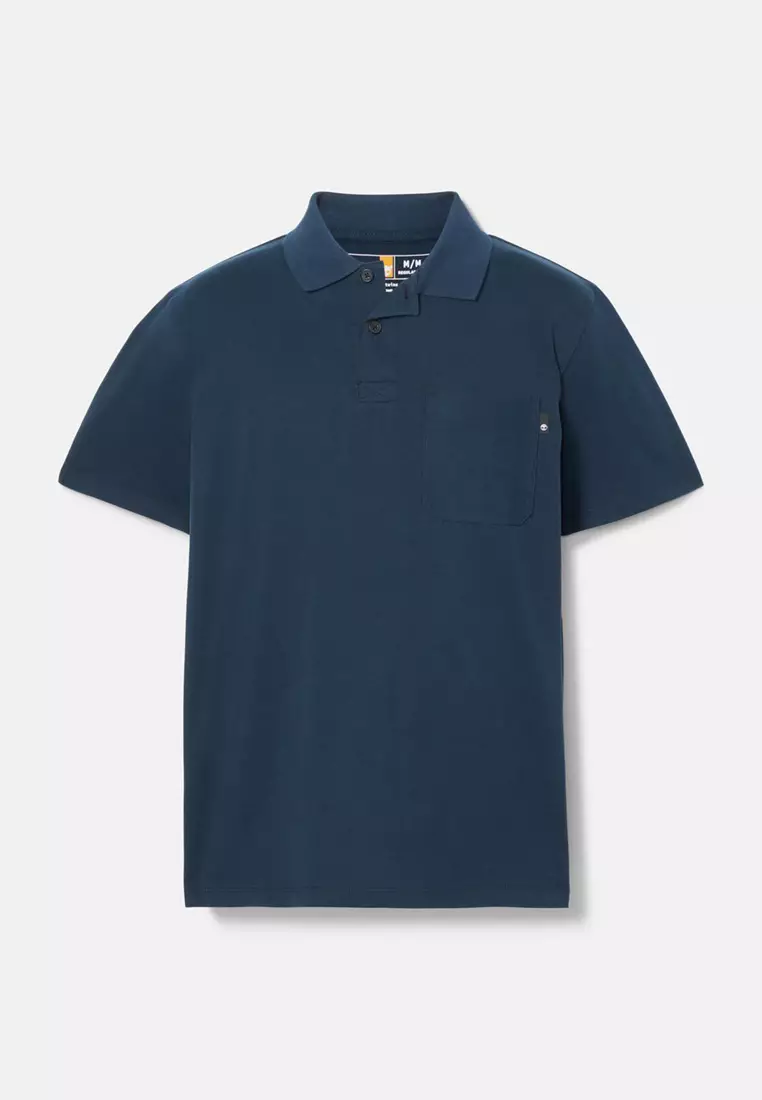 Men's Chest Pocket Jersey Polo Shirt