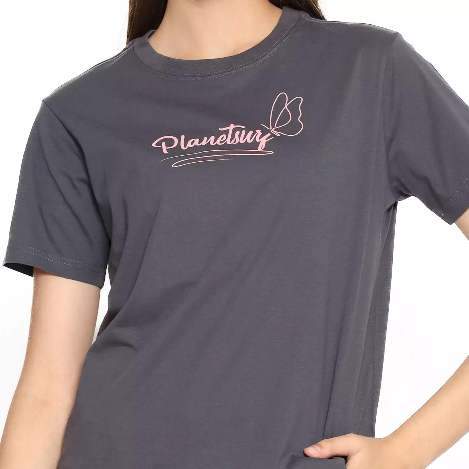 Planet Surf Clothing Kaos Lengan Pendek Wanita Hesty Ladies Bassic Tee 231C Planet Surf