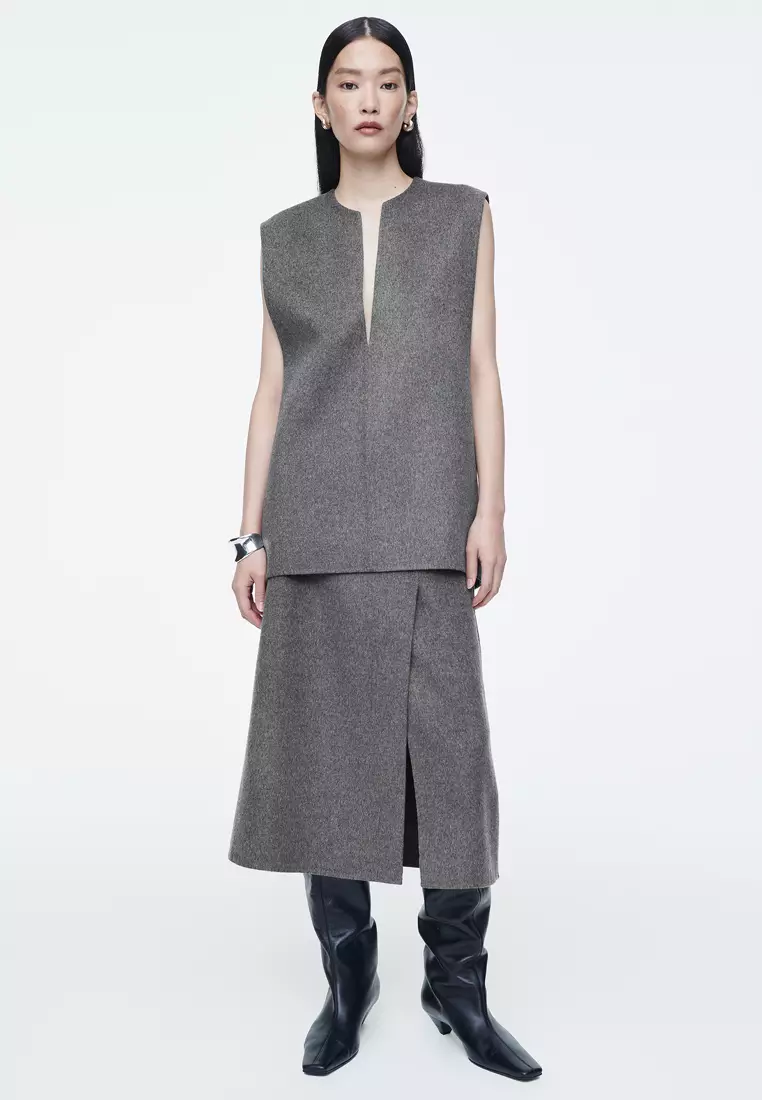 Double-Faced Merino Wool Vest