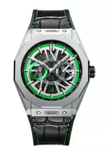 Silver, Black, Green